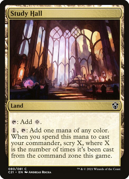 Study Hall - Commander 2021