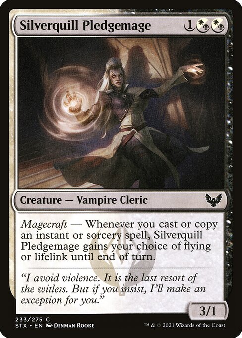 Silverquill Pledgemage - Strixhaven: School of Mages