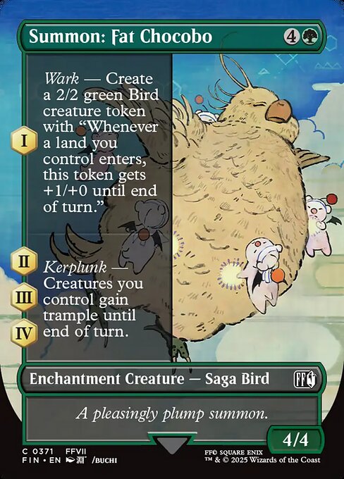 Summon: Fat Chocobo (Borderless) - FINAL FANTASY