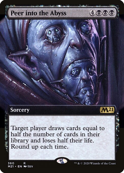Peer Into the Abyss (Extended Art) (Foil) - Core Set 2021