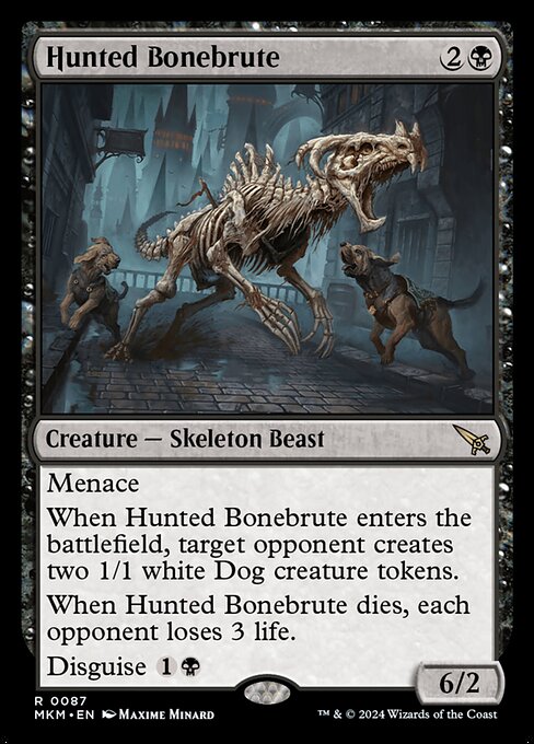 Hunted Bonebrute (Foil) - Murders at Karlov Manor