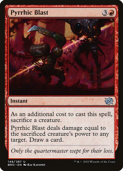 Pyrrhic Blast (Foil) - The Brothers' War