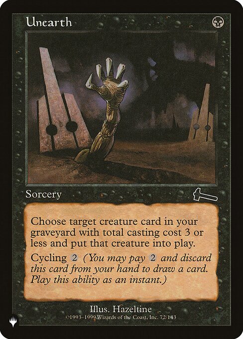 Unearth - The List Reprints