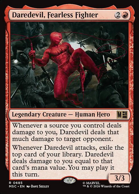 Daredevil, Fearless Fighter - Commander: Marvel Super Heroes