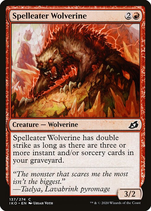 Spelleater Wolverine (Foil) - Ikoria: Lair of Behemoths