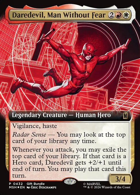 Daredevil, Man Without Fear (Extended Art) (Foil) - Unique and Miscellaneous Promos