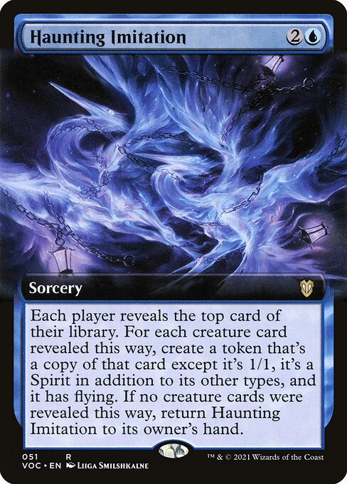 Haunting Imitation (Extended Art) - Commander: Innistrad: Crimson Vow