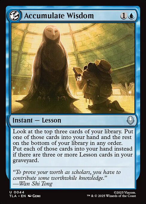 Accumulate Wisdom (Foil) - Avatar: The Last Airbender
