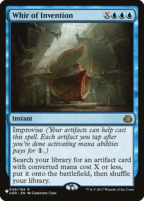Whir of Invention - The List Reprints