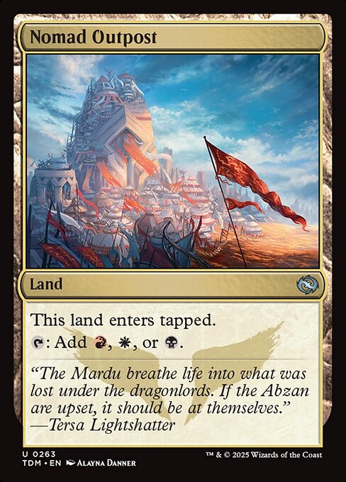 Nomad Outpost (Foil) - Tarkir: Dragonstorm