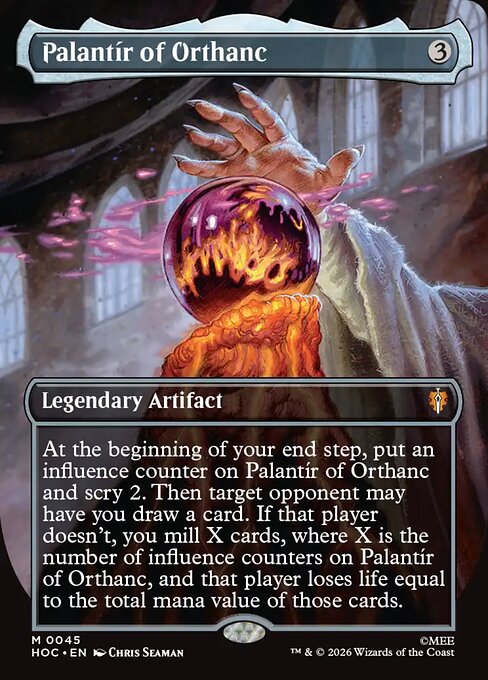 Palantir of Orthanc (Borderless) (Foil) - The Hobbit: Eternal-Legal