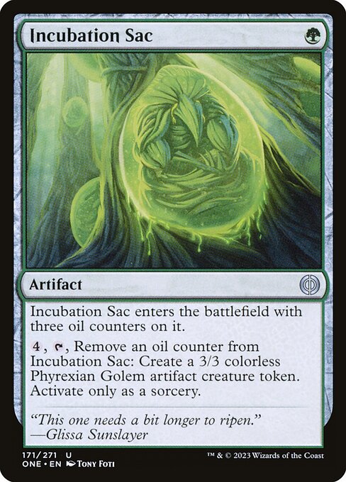 Incubation Sac (Foil) - Phyrexia: All Will Be One