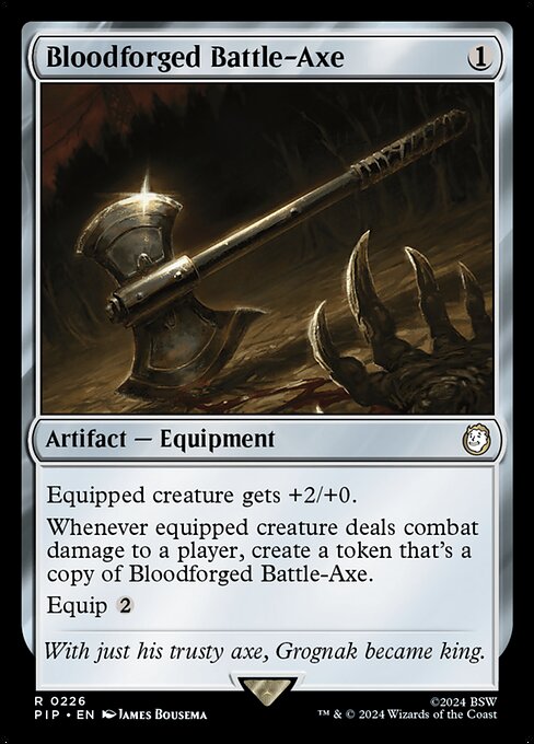 Bloodforged Battle-Axe - Universes Beyond: Fallout