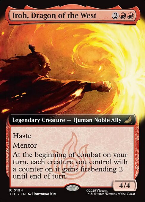 Iroh, Dragon of the West (Extended Art) (Foil) - Avatar: The Last Airbender: Eternal-Legal