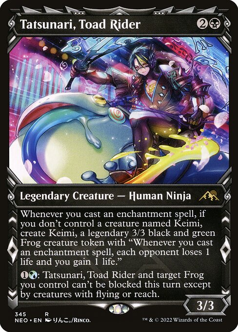 Tatsunari, Toad Rider (Showcase) (Foil) - Kamigawa: Neon Dynasty