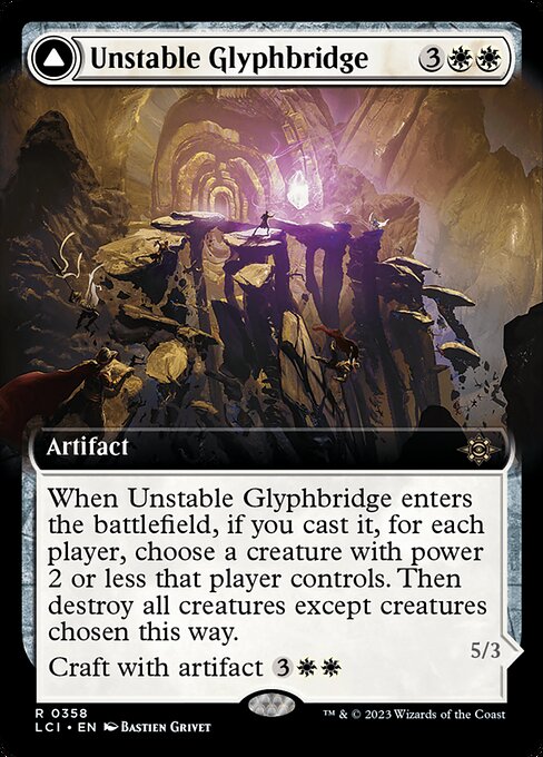 Unstable Glyphbridge (Extended Art) - The Lost Caverns of Ixalan