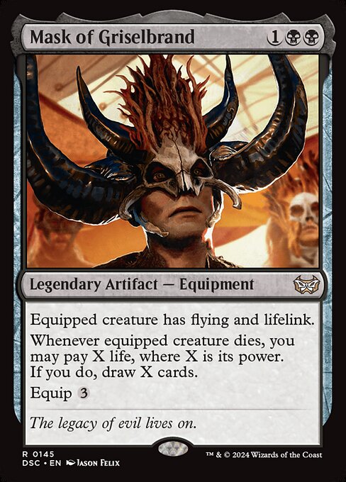 Mask of Griselbrand (Extended Art) (Foil) - Innistrad: Midnight Hunt