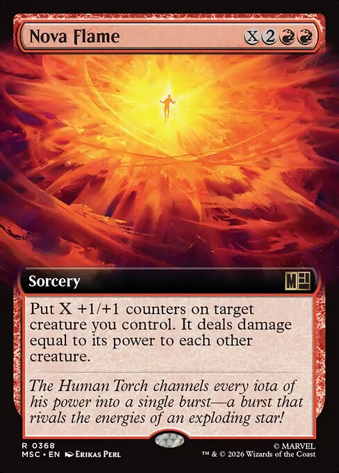 Nova Flame (Extended Art) - Commander: Marvel Super Heroes