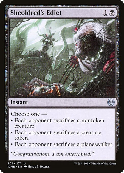 Sheoldred's Edict (Foil) - Phyrexia: All Will Be One