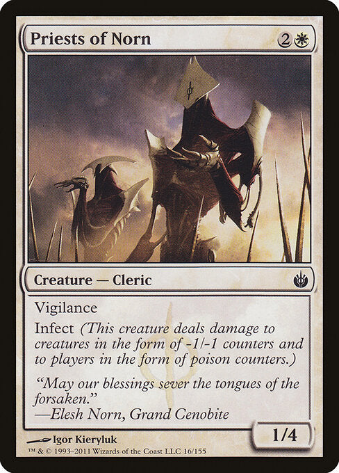 Priests of Norn (Foil) - Mirrodin Besieged