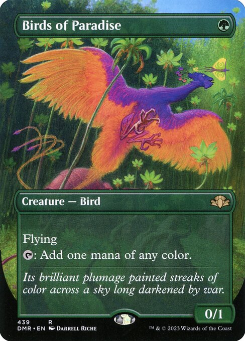 Birds of Paradise (Borderless) - Dominaria Remastered