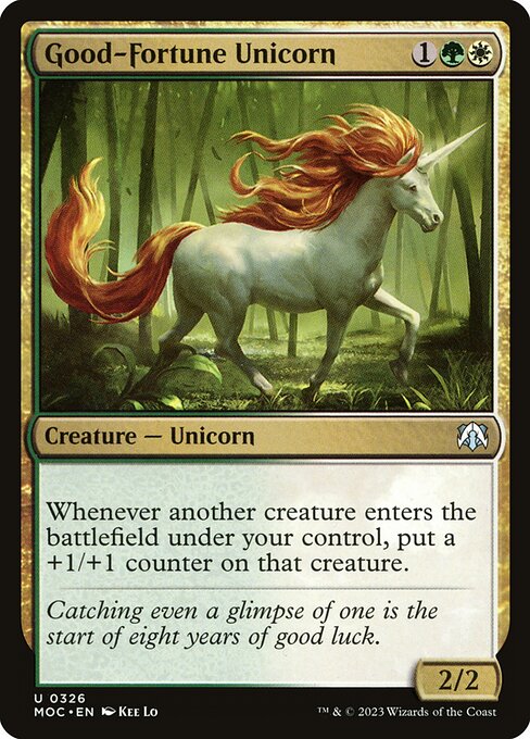 Good-Fortune Unicorn - Commander: March of the Machine