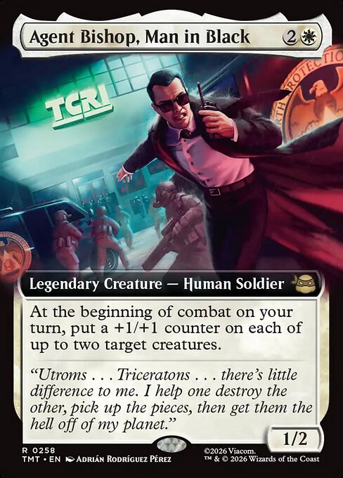 Agent Bishop, Man in Black (Extended Art) - Teenage Mutant Ninja Turtles