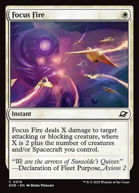 Focus Fire (Foil) - Edge of Eternities