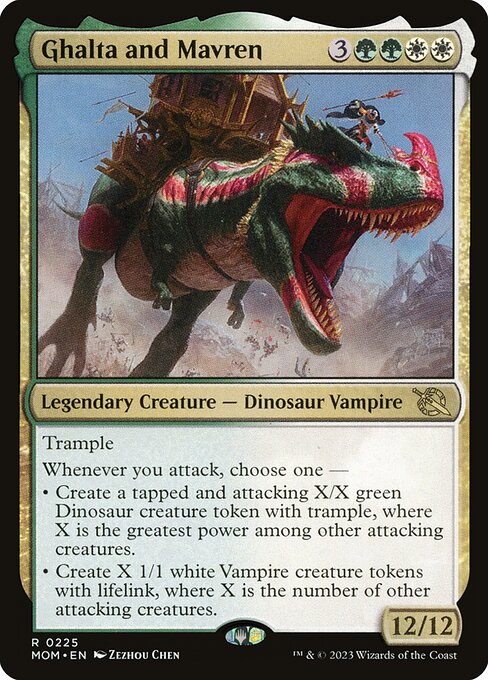 Ghalta and Mavren (MOM Bundle) (Foil) - Unique and Miscellaneous Promos