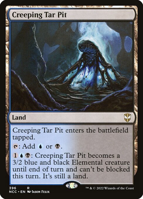 Creeping Tar Pit - Commander: Streets of New Capenna
