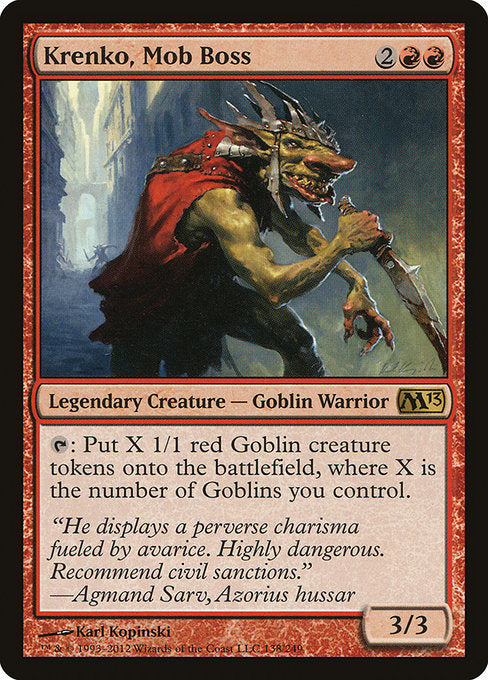 Krenko, Mob Boss (Foil) - Magic 2013 (M13)
