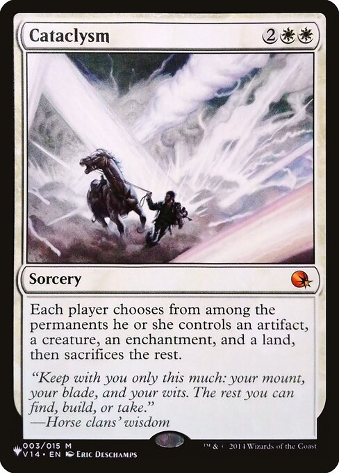 Cataclysm - The List Reprints