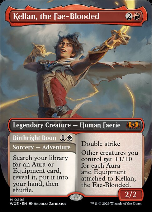 Kellan, the Fae-Blooded (Borderless) - Wilds of Eldraine