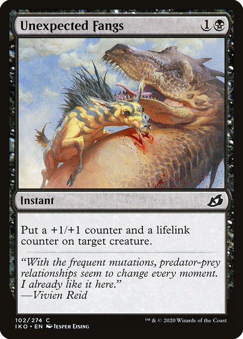 Unexpected Fangs (Foil) - Ikoria: Lair of Behemoths