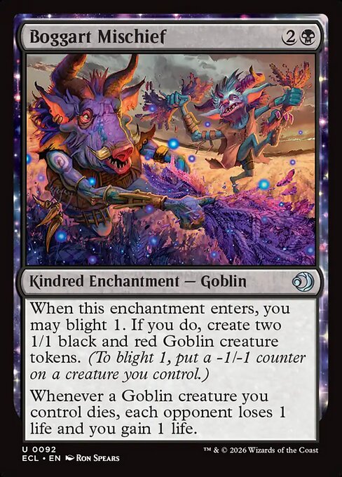Boggart Mischief (Foil) - Lorwyn Eclipsed