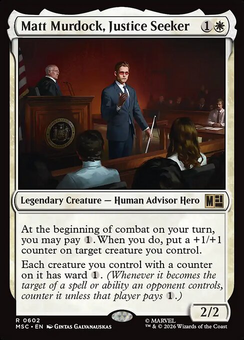 Matt Murdock, Justice Seeker - Commander: Marvel Super Heroes