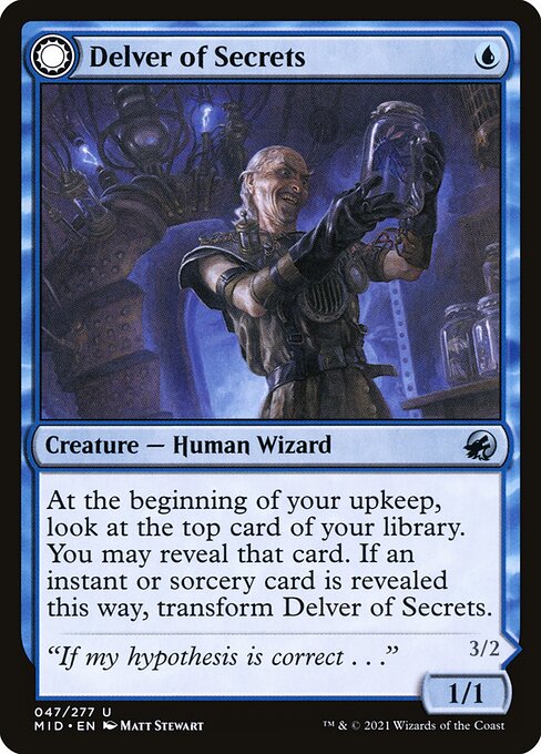 Delver of Secrets - Innistrad: Midnight Hunt