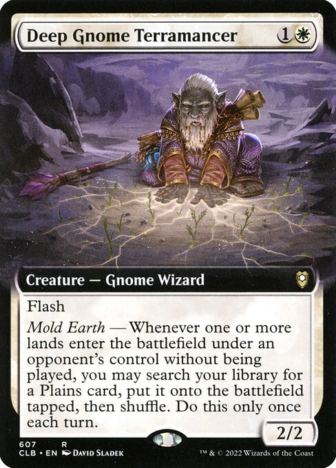 Deep Gnome Terramancer (Extended Art) - Commander Legends: Battle for Baldur's Gate
