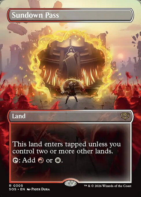 Sundown Pass (Borderless) (Foil) - Secrets of Strixhaven