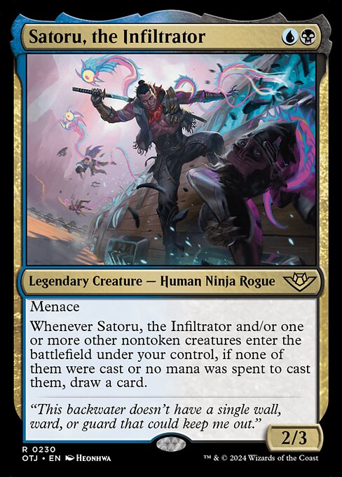 Satoru, the Infiltrator (Foil) - Outlaws of Thunder Junction