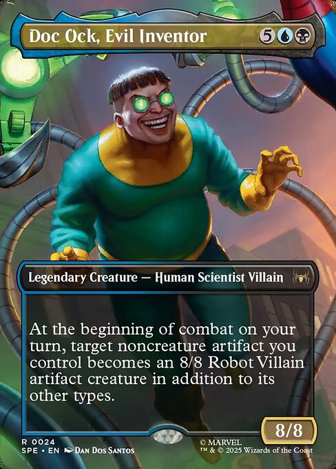 Doc Ock, Evil Inventor (Borderless) (Foil) - Marvel's Spider-Man: Eternal-Legal
