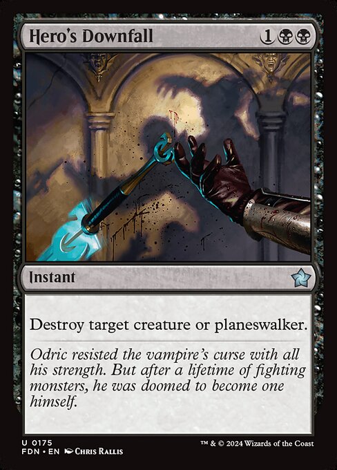 Hero's Downfall (Foil) - Foundations