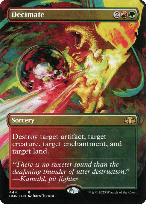 Decimate (Borderless) (Foil) - Dominaria Remastered