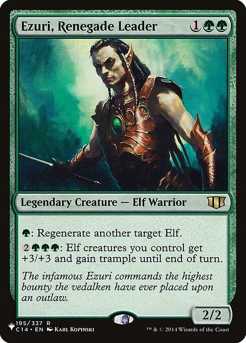 Ezuri, Renegade Leader - The List Reprints