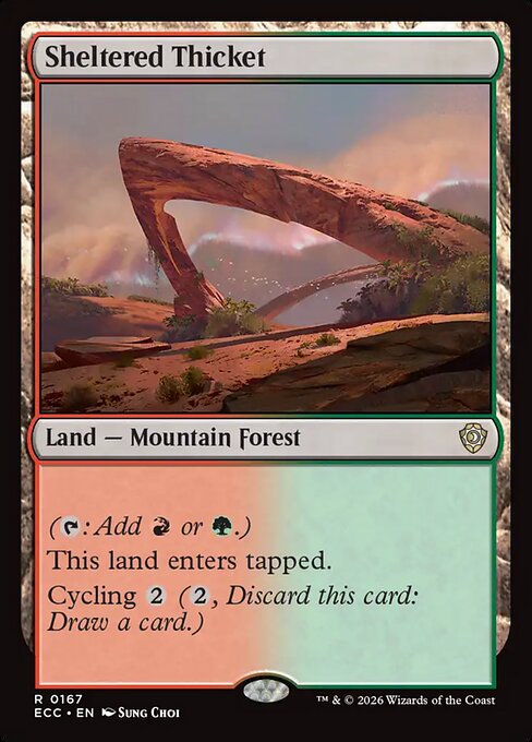 Sheltered Thicket - Commander: Lorwyn Eclipsed