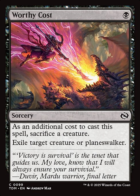 Worthy Cost - Tarkir: Dragonstorm