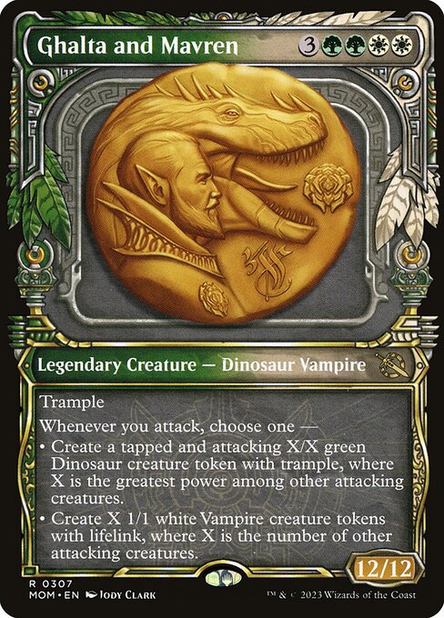 Ghalta and Mavren (Showcase) (Foil) - March of the Machine