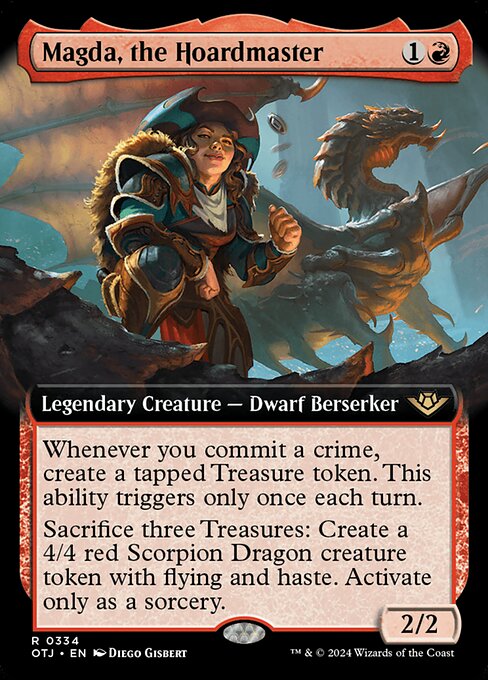 Magda, the Hoardmaster (Extended Art) - Outlaws of Thunder Junction