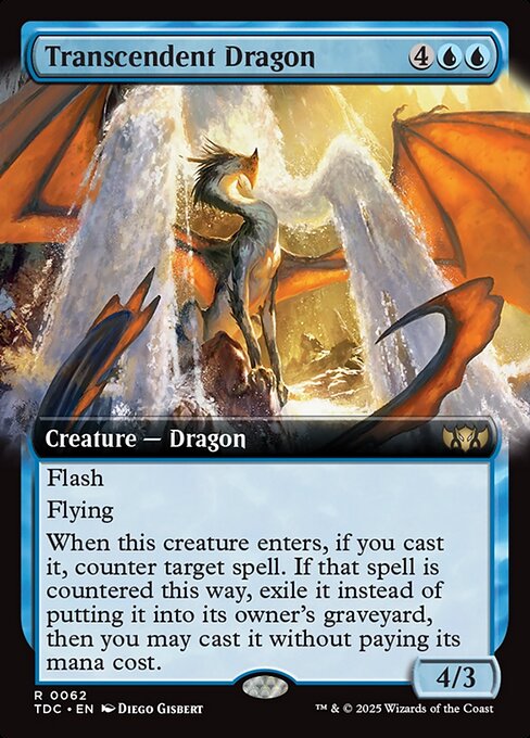 Transcendent Dragon (Extended Art) - Commander: Tarkir: Dragonstorm