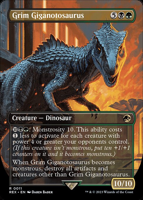 Grim Giganotosaurus (Borderless) - Universes Beyond: Jurassic World Collection